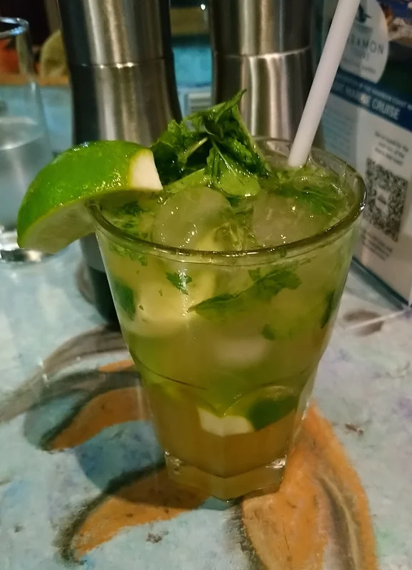 A gin and lime cocktail — the base of the Gimlet and Cucumber Gimlet