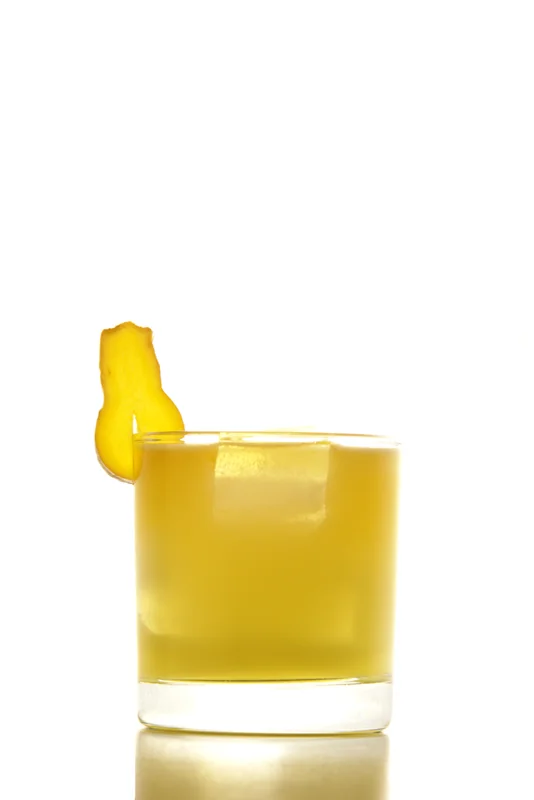 A Penicillin, a modern Scotch whisky cocktail with honey-ginger syrup and a smoky Islay float