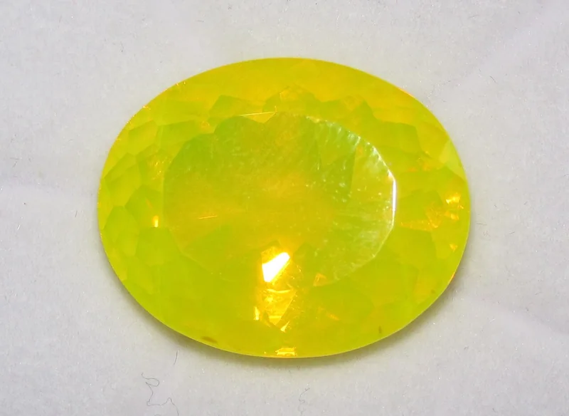 Opal specimen; fire opal is the vivid orange-red variety found primarily in Mexico