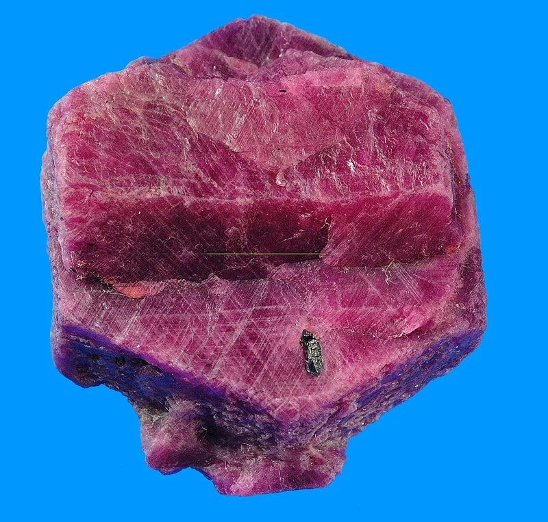 Fine ruby gemstone demonstrating vivid red characteristic of top-grade stones