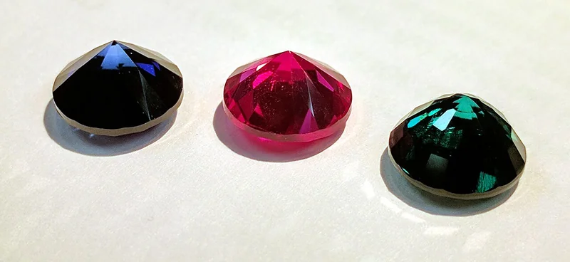 Blue sapphire gemstone specimen showing characteristic cornflower-blue colour