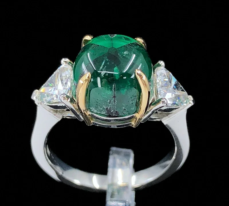 Emerald specimen; trapiche emerald is a rare Colombian variety with six-rayed carbon spokes