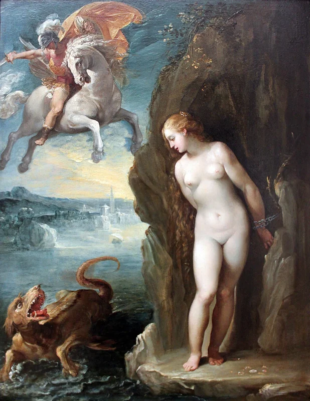 Perseus and Andromeda by Giuseppe Cesari (d'Arpino), 1596