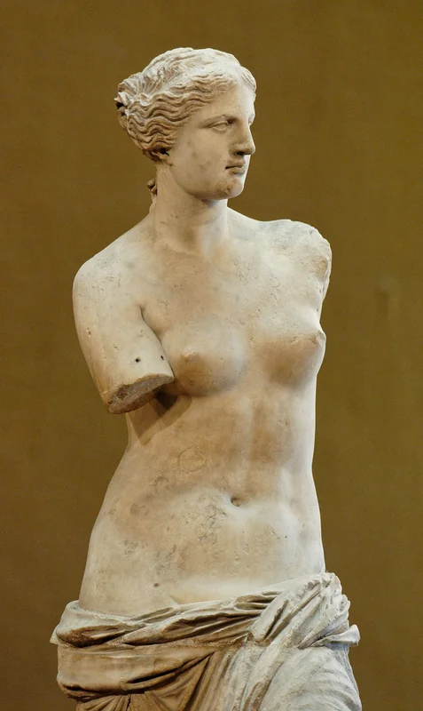 Venus de Milo (Aphrodite of Milos), marble, c. 130–100 BCE, Louvre Museum, Paris