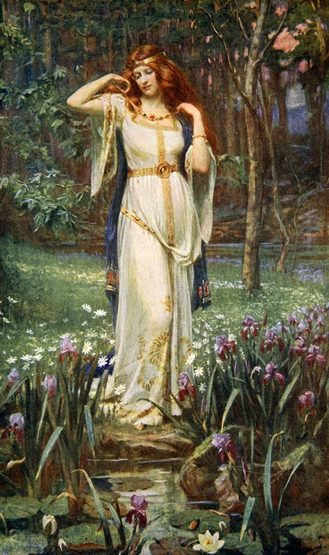 Freyja and the Necklace Brisingamen by James Doyle Penrose, 1890