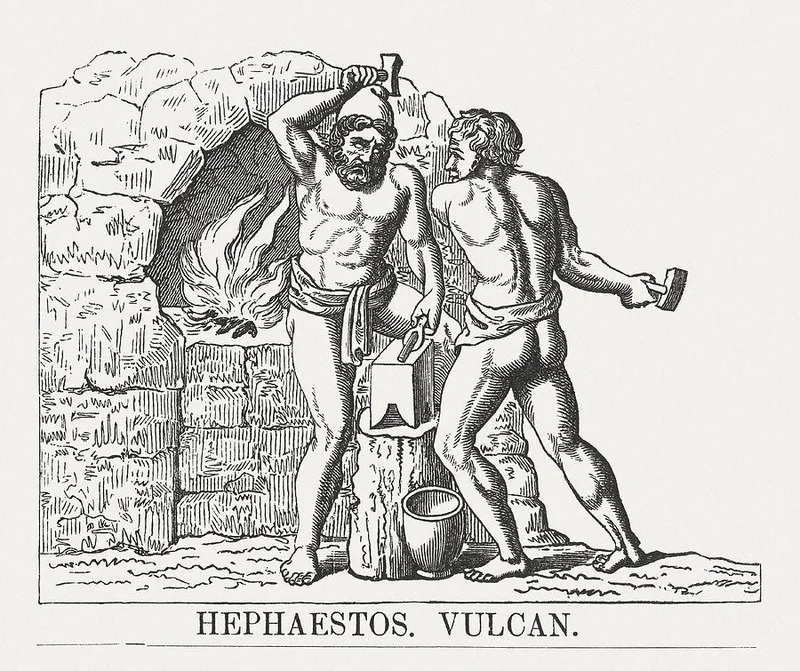 Hephaestus, published illustration 1878