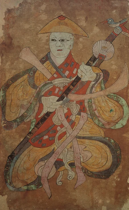 Jeseok (Indra / Hwanin), Jeju Island shamanic painting, 19th century