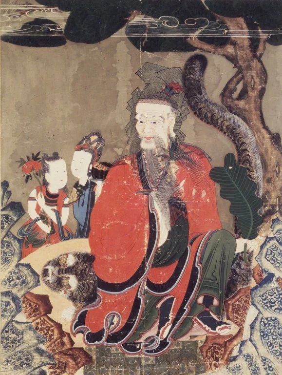 Mountain Spirit (Sanshin), Korean shamanic painting, Joseon dynasty, 19th century