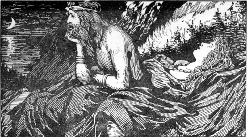 Njord's Desire of the Sea by W.G. Collingwood, 1908