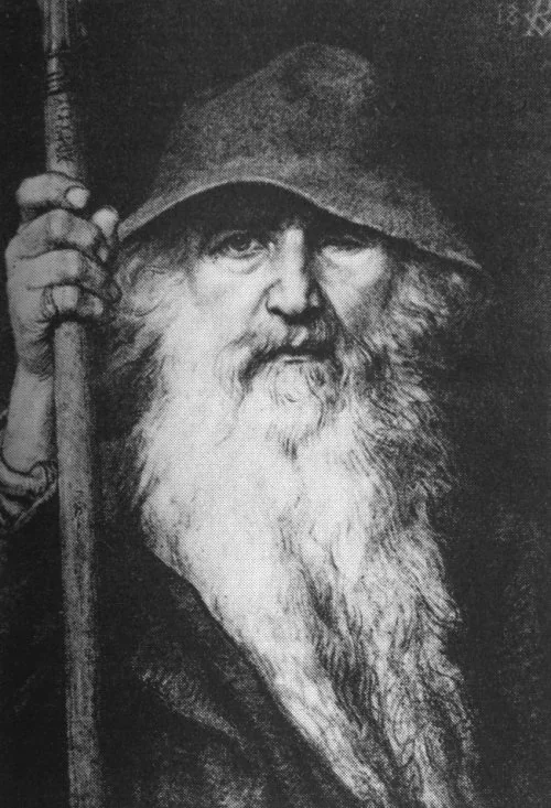 Odin the Wanderer, oil painting by Georg von Rosen, 1886
