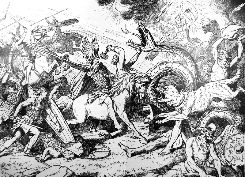 Ragnarök by Johannes Gehrts, 1901