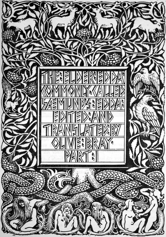Yggdrasil, the World Tree, 19th-century illustration