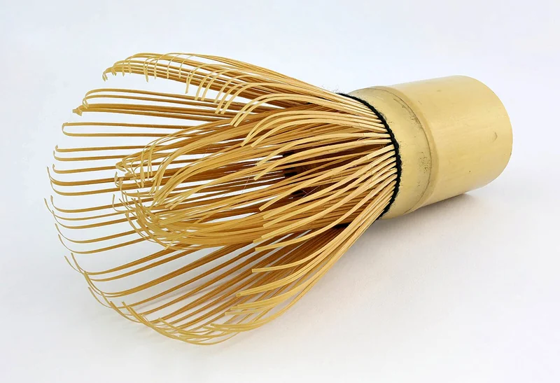 Japanese bamboo chasen tea whisk with fine tines