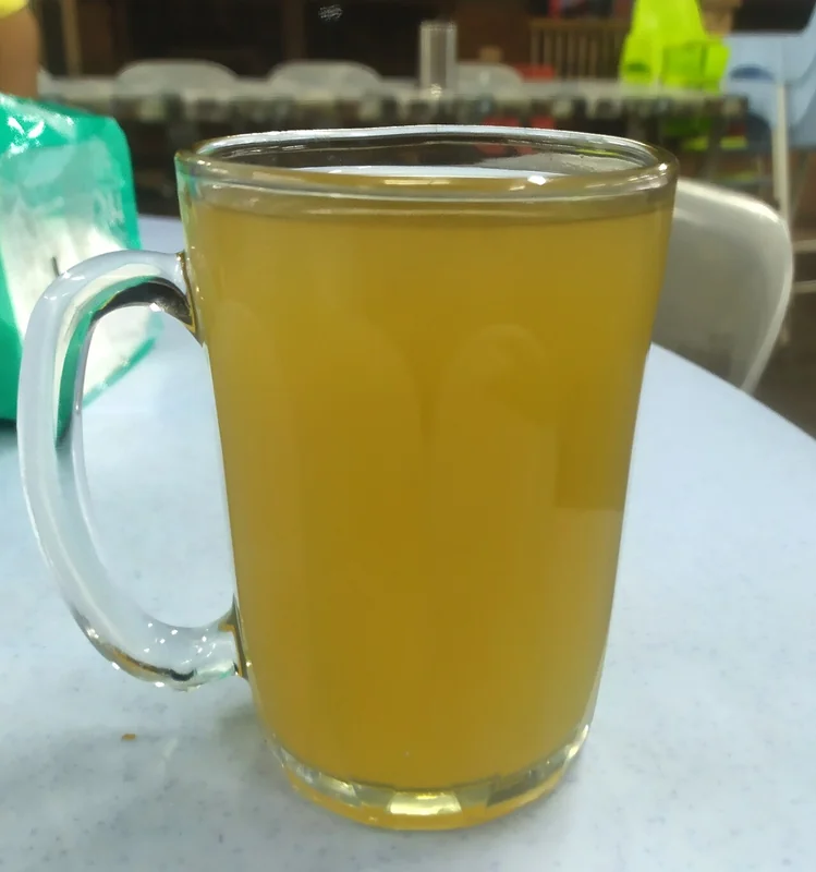 Fresh ginger rhizomes used for ginger tisane