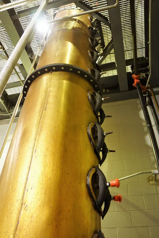 A continuous column still used in grain whisky and bourbon production