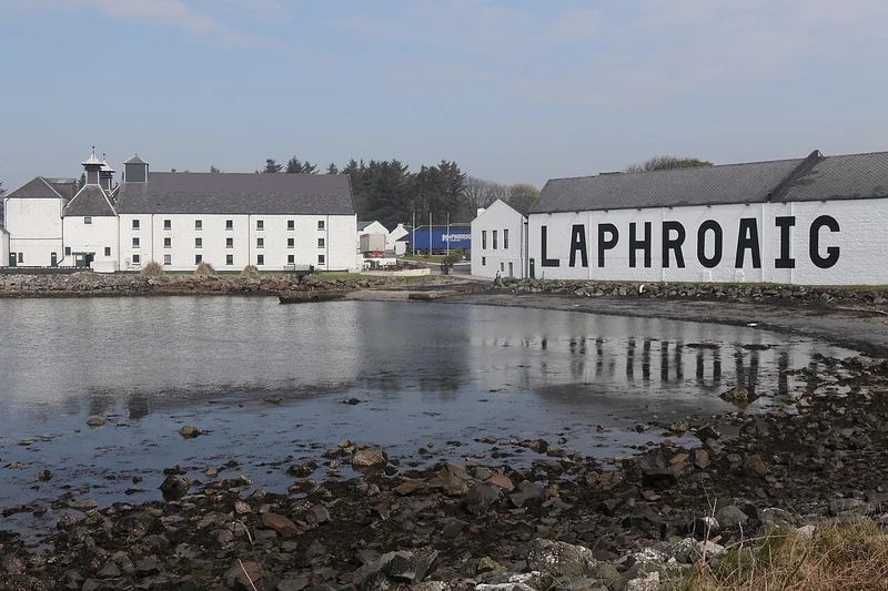 Laphroaig distillery on the south coast of Islay